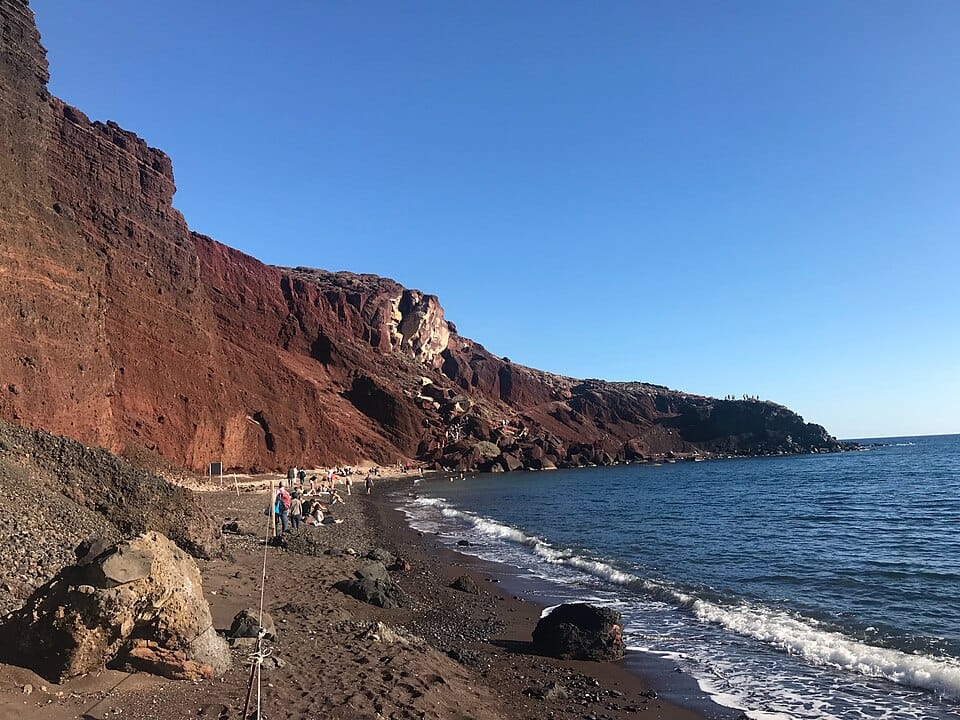 Red Beach in Santorini, Greece
