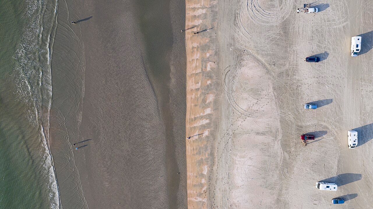 Lakolk Beach in Rømø, South Jutland, Denmark