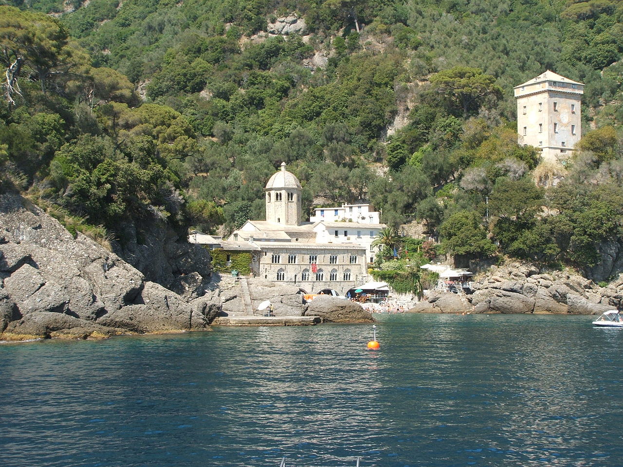 San Fruttuoso in Portofino Peninsula, Liguria, Italy