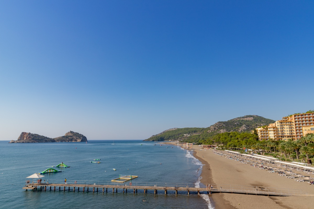 Sarıgerme Beach in Muğla (Ortaca / Dalaman), Turkey