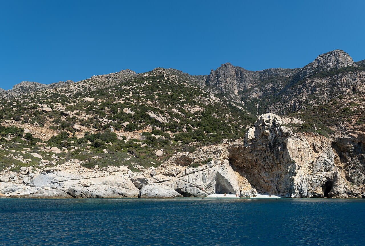 Seychelles Beach in Ikaria, North Aegean, Greece