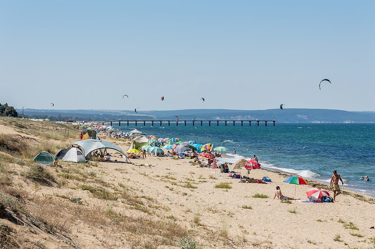 Shkorpilovtsi Beach in Dolni Chiflik, Varna Province, Bulgaria