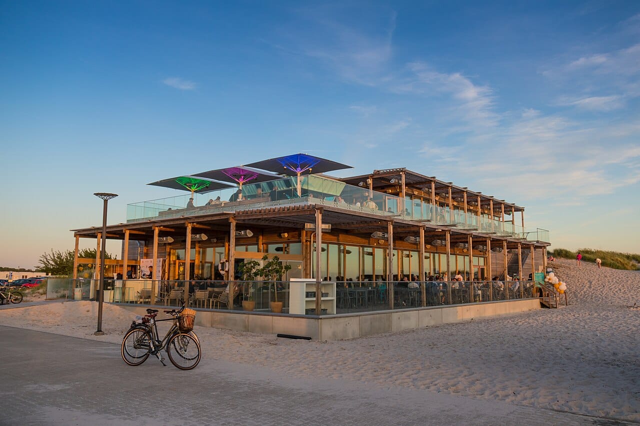 Skanör Beach in Falsterbo, Skåne, Sweden