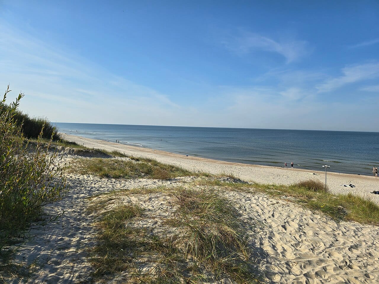 Smiltynė Beach in Curonian Spit, Klaipėda, Lithuania