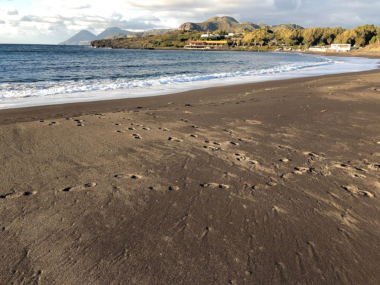 Spiaggia delle Sabbie Nere in Vulcano, Aeolian Islands, Italy