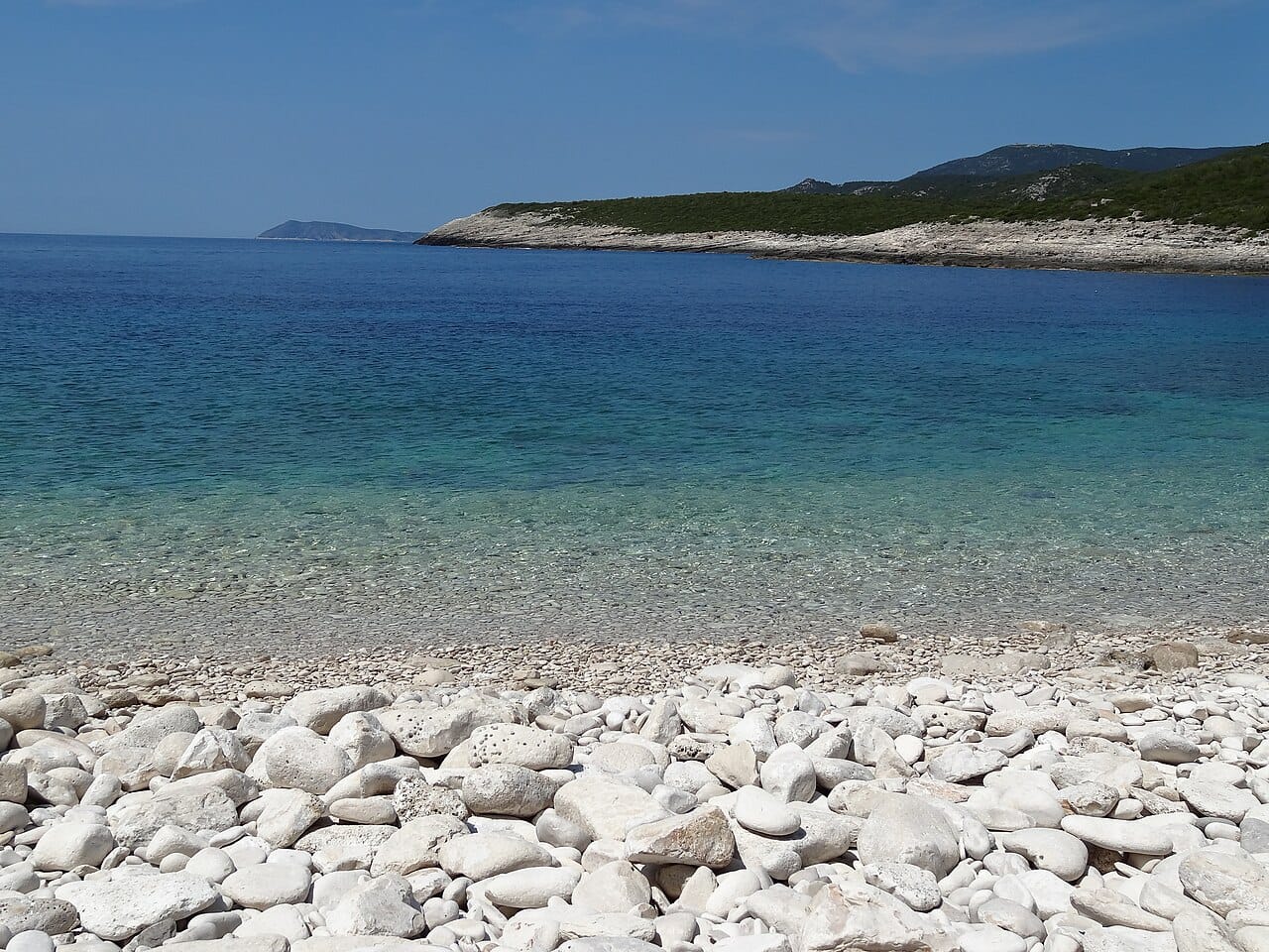 Srebrna Beach in Rukavac, Vis, Croatia
