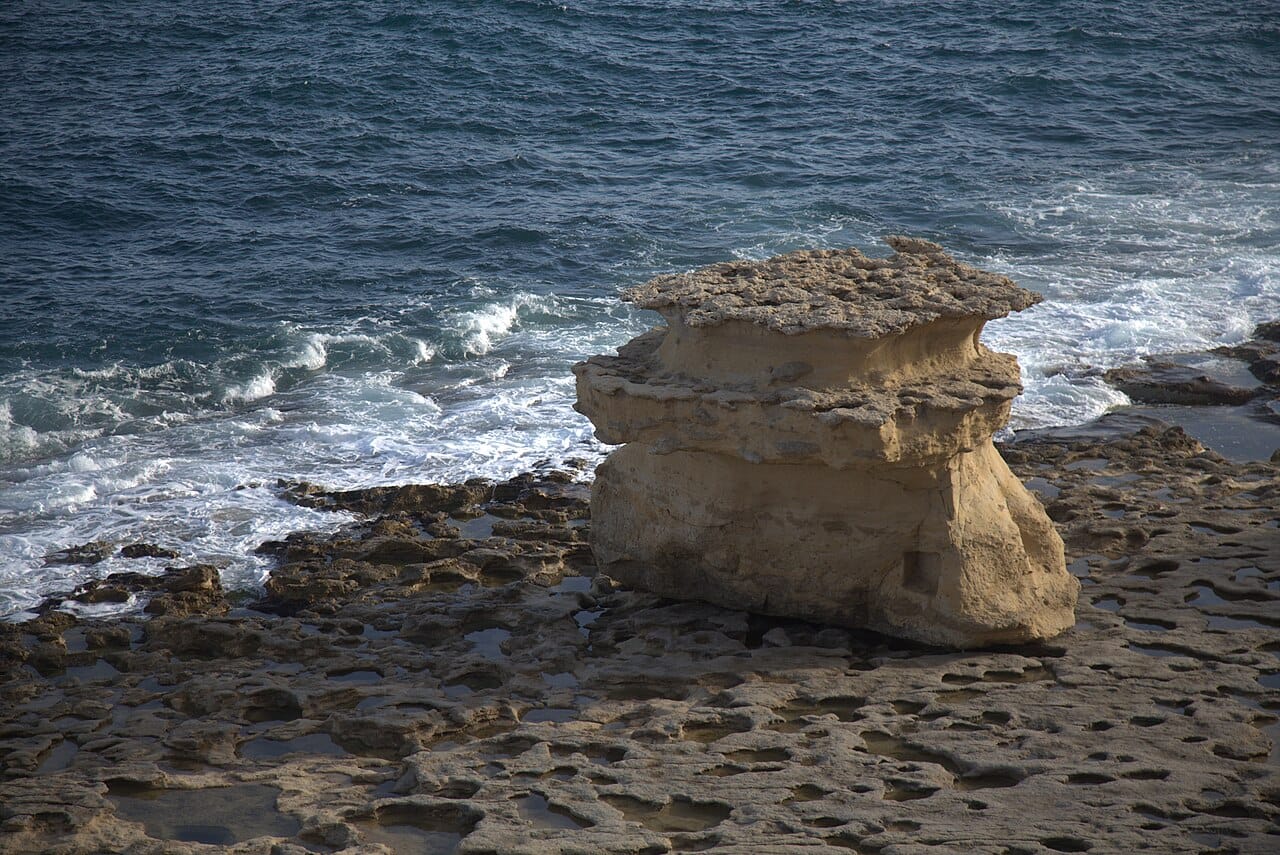 St Peter's Pool in Marsaxlokk, Malta