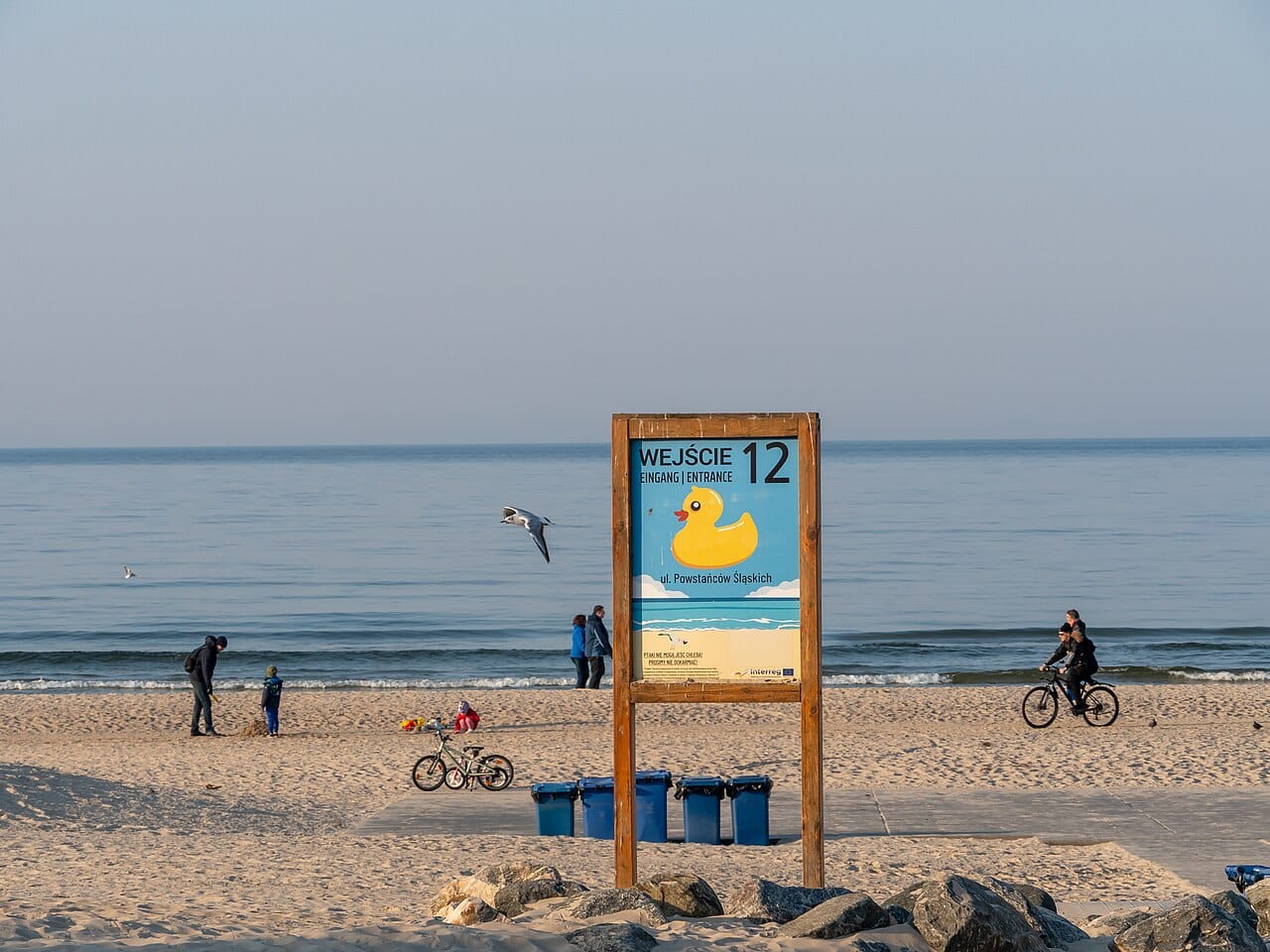 Świnoujście Beach in Uznam Island, West Pomerania, Poland