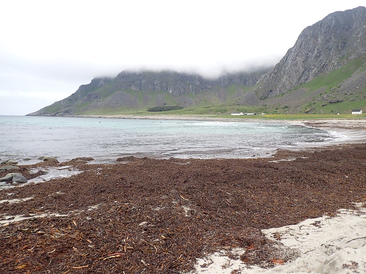 Unstad Beach in Vestvågøy, Lofoten, Norway