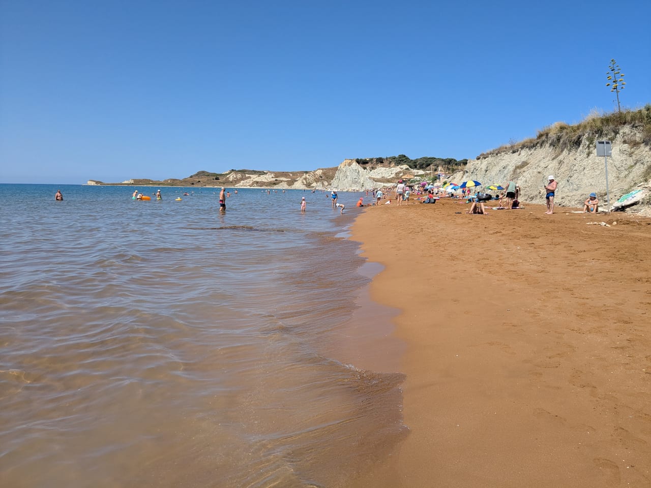 Xi Beach in Lixouri, Kefalonia, Greece