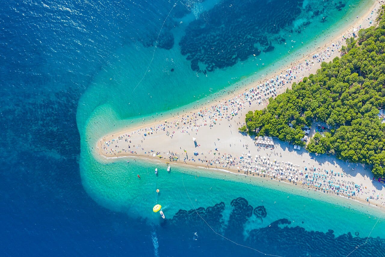 Zlatni Rat in Brač, Croatia