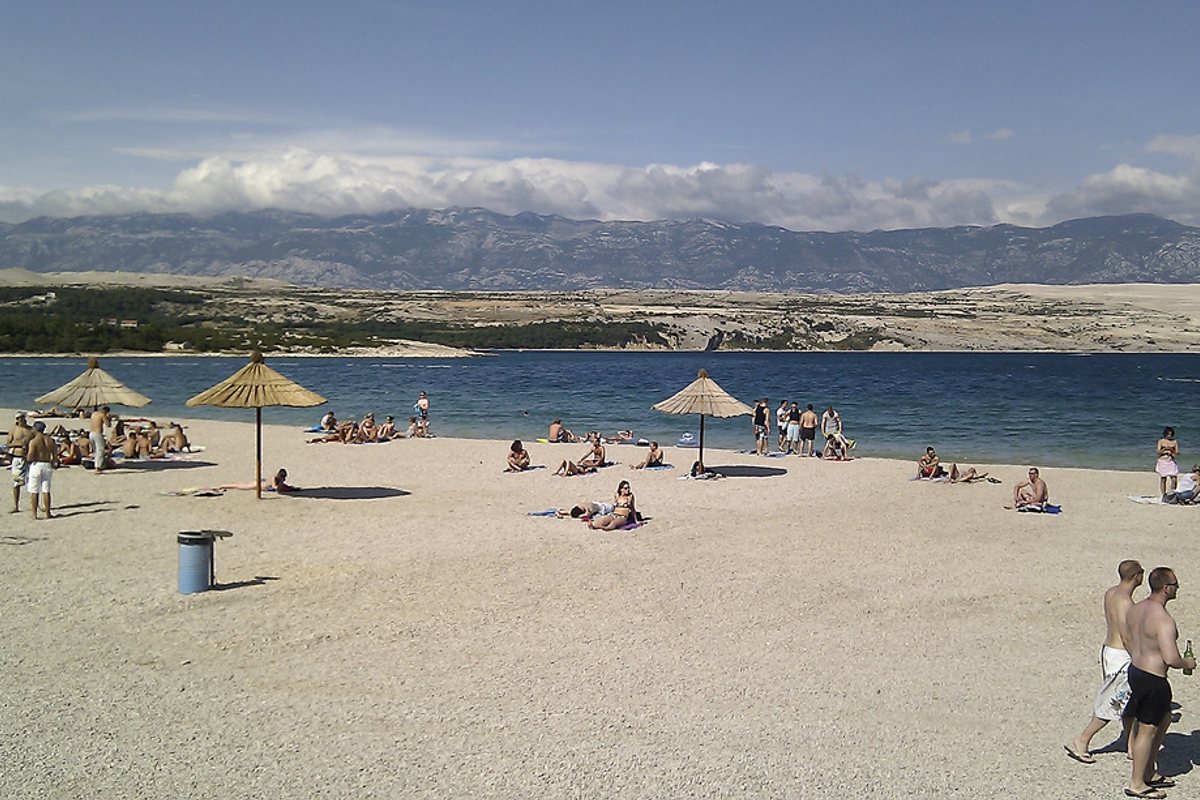 Zrće Beach in Novalja, Pag, Croatia